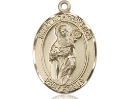 [7099GF] 14kt Gold Filled Saint Scholastica Medal