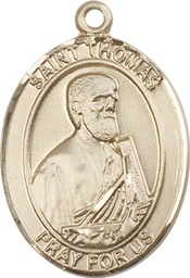 [7107GF] 14kt Gold Filled Saint Thomas the Apostle Medal