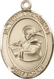 [7108GF] 14kt Gold Filled Saint Thomas Aquinas Medal