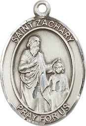 [7116SS] Sterling Silver Saint Zachary Medal