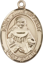 [7117GF] 14kt Gold Filled Saint Julie Billiart Medal