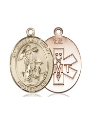 [7118GF10] 14kt Gold Filled Guardian Angel EMT Medal