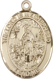 [7119GF] 14kt Gold Filled Lord Is My Shepherd Medal