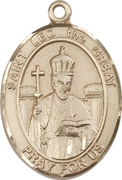 [7120GF] 14kt Gold Filled Saint Leo the Great Medal
