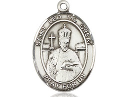 [7120SS] Sterling Silver Saint Leo the Great Medal