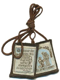 [1006B] Best Brown Scapular with Brown Cord 