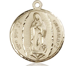 [5429KT] 14kt Gold Our Lady of Guadalupe Medal