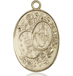 [5681KT] 14kt Gold Miraculous Medal