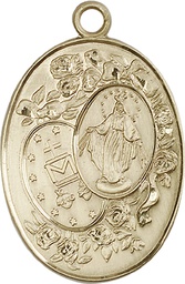 [5681KT] 14kt Gold Miraculous Medal