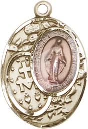 [5683EPKT] 14kt Gold Miraculous Medal