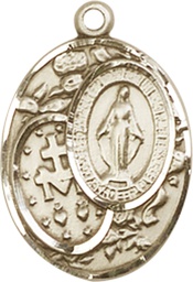 [5683KT] 14kt Gold Miraculous Medal