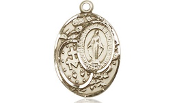 [5683KT] 14kt Gold Miraculous Medal