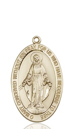 [5852KT] 14kt Gold Miraculous Medal