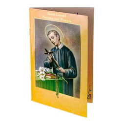 [HI-2432-615] 3 3/4" x 6" Saint Gerard Novena Book  Sold in Inc of 10