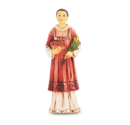 [HI-1735-546] 4&quot; Cold Cast Resin Hand Painted Statue of St Stephen