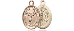 [9170GF] 14kt Gold Filled Saint Sebastian Cheerleading Medal
