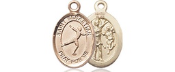 [9177GF] 14kt Gold Filled Saint Sebastian Figure Skating Medal