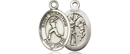 [9183SS] Sterling Silver Saint Sebastian  Softball Medal