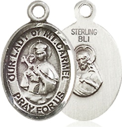 [9243SS] Sterling Silver Our Lady of Mount Carmel Medal
