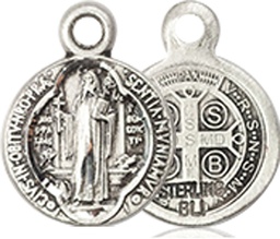 [2341SS] Sterling Silver Saint Benedict Medal