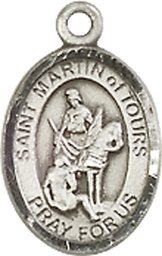 [9200SS] Sterling Silver Saint Martin of Tours Medal