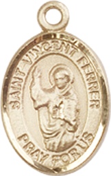 [9201GF] 14kt Gold Filled Saint Vincent Ferrer Medal