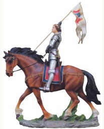 [SR-76003-C] St. Joan-Arc on Horse Lightly Painted