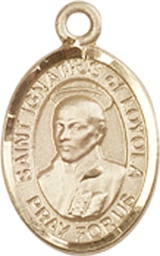 [9217GF] 14kt Gold Filled Saint Ignatius of Loyola Medal