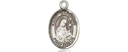 [9219SS] Sterling Silver Saint Gertrude of Nivelles Medal