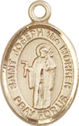 [9220GF] 14kt Gold Filled Saint Joseph the Worker Medal