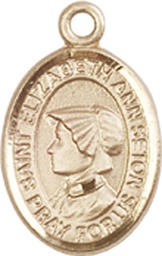 [9224GF] 14kt Gold Filled Saint Elizabeth Ann Seton Medal