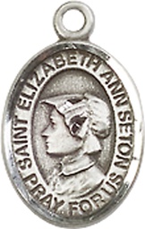 [9224SS] Sterling Silver Saint Elizabeth Ann Seton Medal