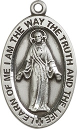 [4123SSS] Sterling Silver Scapular Medal