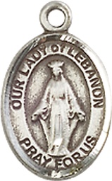 [9229SS] Sterling Silver Our Lady of Lebanon Medal