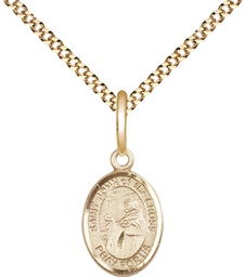[9231GF/18G] 14kt Gold Filled Saint John of the Cross Pendant on a 18 inch Gold Plate Light Curb chain