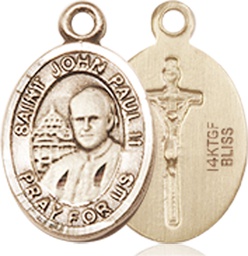 [9234GF] 14kt Gold Filled Saint John Paul II Medal