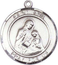 [8002RDSS] Sterling Silver Saint Ann Medal