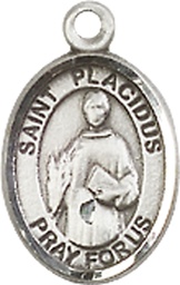 [9240SS] Sterling Silver Saint Placidus Medal