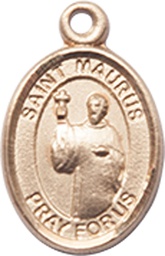 [9241GF] 14kt Gold Filled Saint Maurus Medal