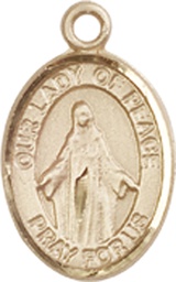 [9245GF] 14kt Gold Filled Our Lady of Peace Medal