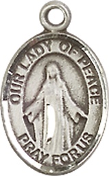 [9245SS] Sterling Silver Our Lady of Peace Medal