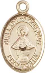 [9263GF] 14kt Gold Filled Our Lady of San Juan Medal