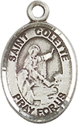 [9268SS] Sterling Silver Saint Colette Medal
