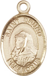 [9270GF] 14kt Gold Filled Saint Bruno Medal