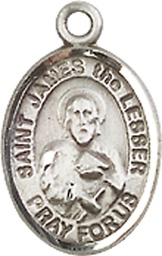 [9277SS] Sterling Silver Saint James the Lesser Medal