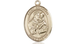 [8004GF] 14kt Gold Filled Saint Anthony of Padua Medal