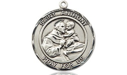 [8004RDSS] Sterling Silver Saint Anthony Medal