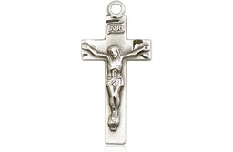 [0006SS] Sterling Silver Crucifix Medal