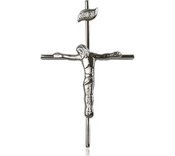 [0010SS] Sterling Silver Crucifix Medal