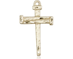 [0013GF] 14kt Gold Filled Nail Cross Medal